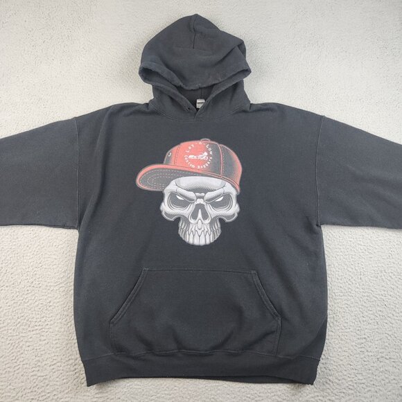 Motorcycle Shop Hoodie Men's Extra Large Lay N Low Custom Bike Sweatshirt TN - Picture 3 of 13